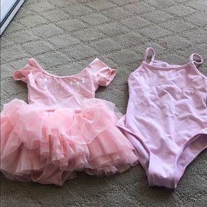 Two dance leotards